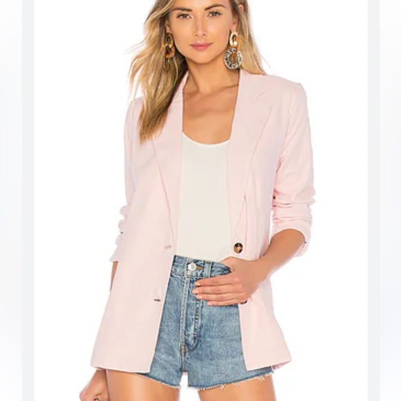 L'Academie The Valencia Blazer in Light Pink - Picture 1 of 7